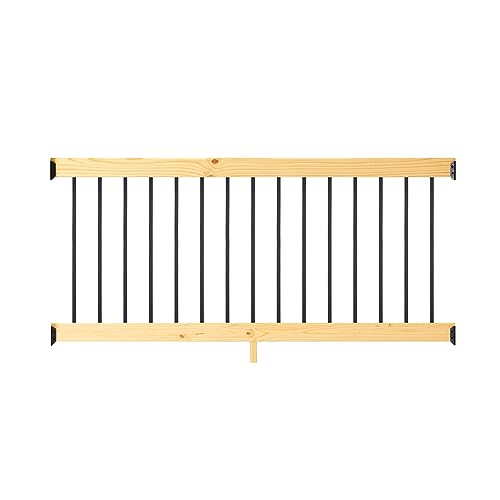 6 ft. Cedar Rail Kit with Aluminum Square Balusters P497