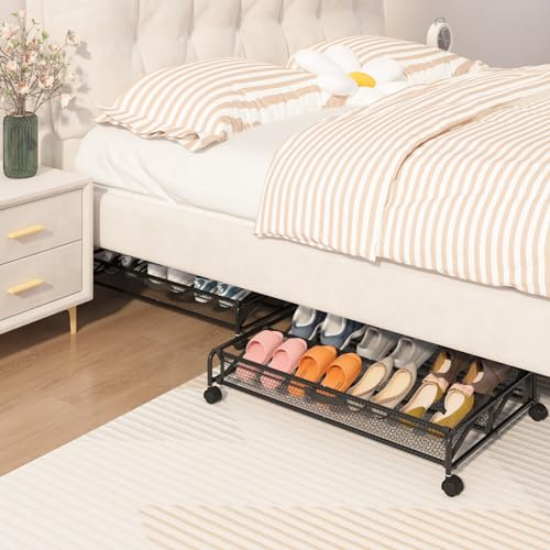 Under Bed Shoe Storage Organizer with Wheels C3212