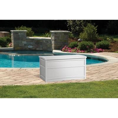 White Resin Deck Box H23086
