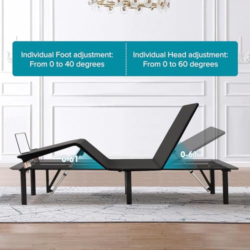 Twin Adjustable Bed Frame with Wireless Remote Control J8327