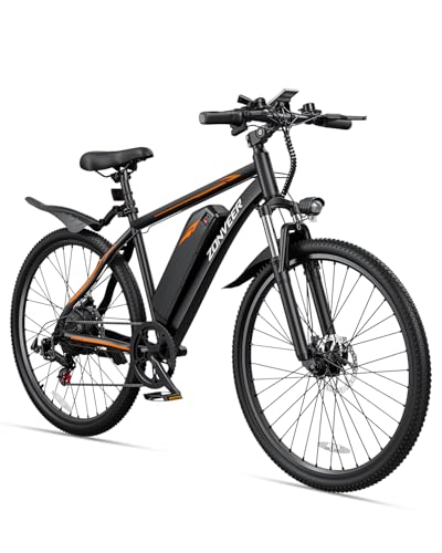 26'' Peak 500W Brushless Motor Ebike, 20MPH 40Miles 360Wh Removable Battery 7-Speed Electric Mountain Bike B71333