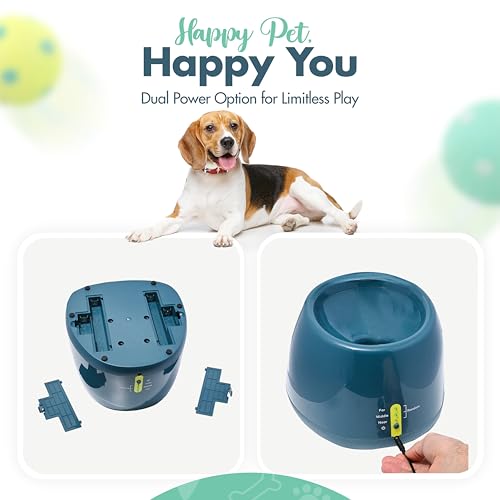 Automatic Dog Ball Launcher with 6 Latex Balls Q65327