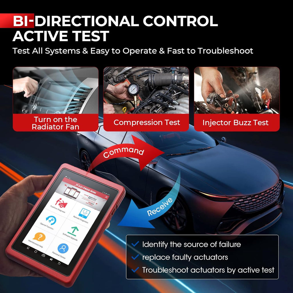 ECU Coding Diagnostic Scanner Bi-Directional Scanner with Bluetooth T804