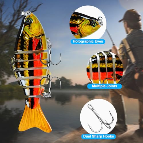 Lifelike Slow Sinking Swimbait Fishing Lure C2839