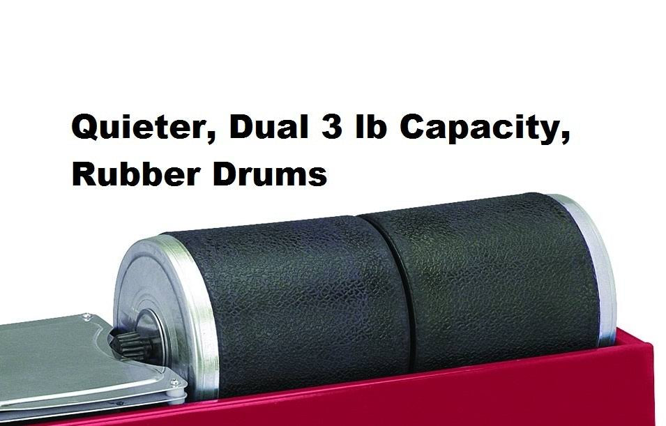 Dual Drum Rotary Rock Tumbler V87750