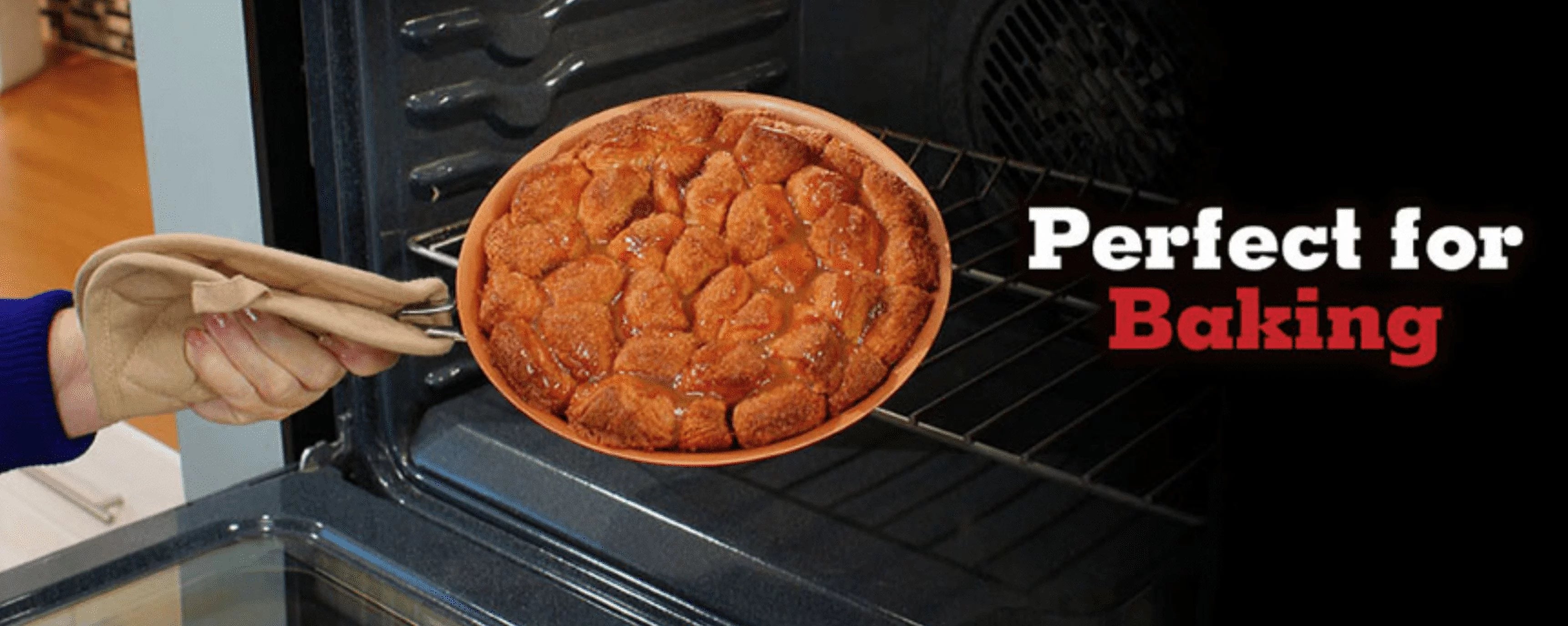12" Red Copper Fry Pan O748