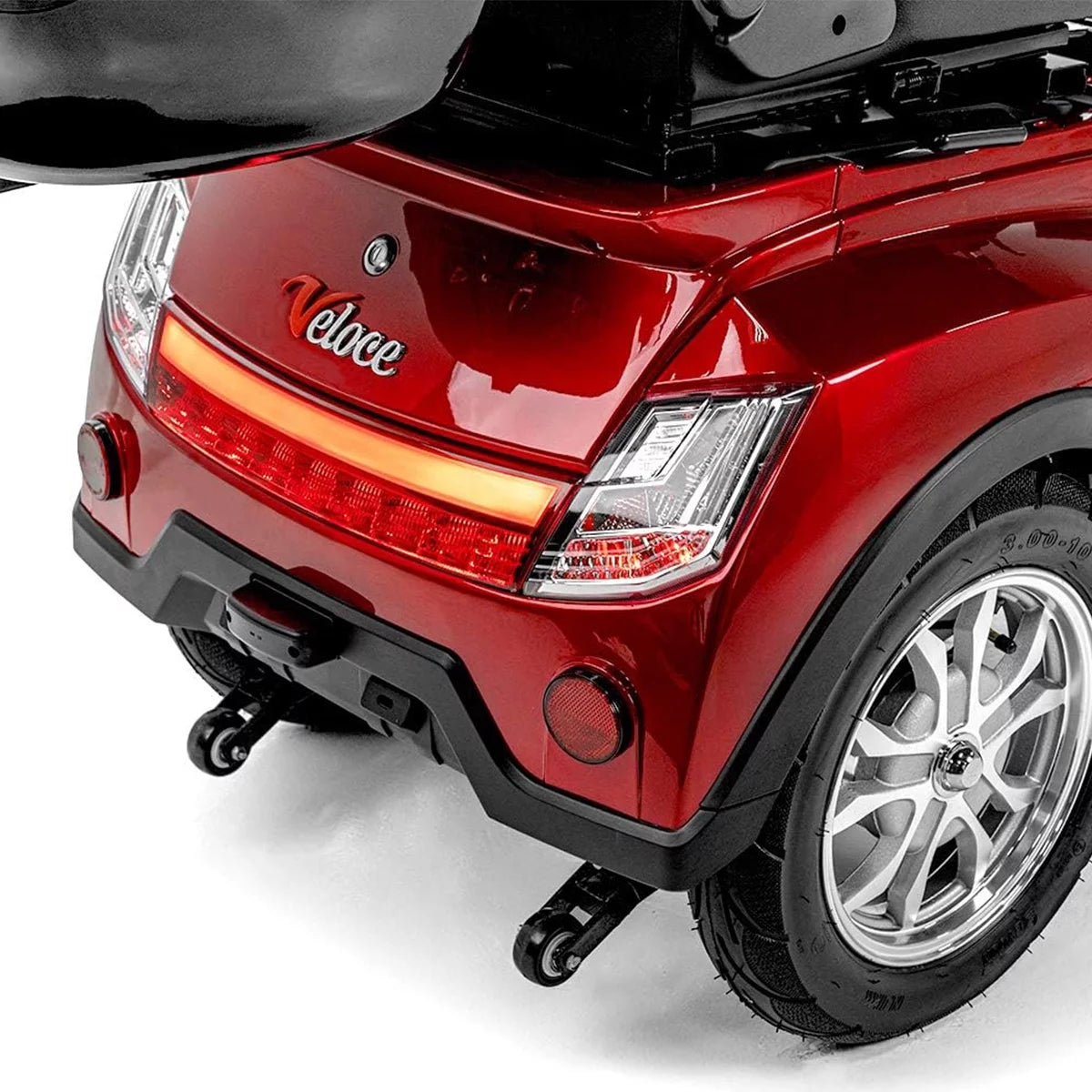 Red 3 Wheel Mobility Scooter, 300 lb. Weight Capacity O189768