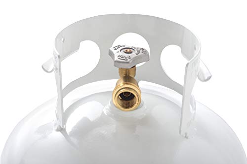 40 Pound Steel Propane Tank Cylinder with OPD Valve, White C877306