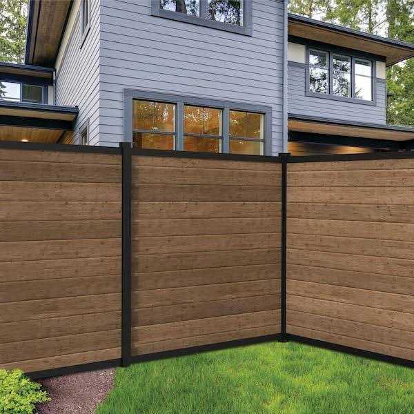 Matte Black Aluminum Privacy Fence Rail G31751