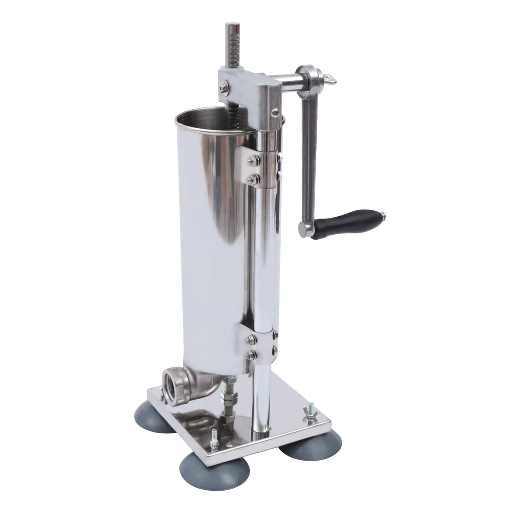 3L Manual Sausage Stuffer Stainless Steel Vertical Sausage Maker with 8 Tubes S34671