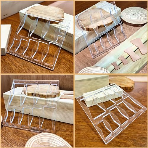 10 in 1 Router Templates with 1/4 inch Router Bushing Guide Template Liner and nut, 1/4" Router Bits E9064