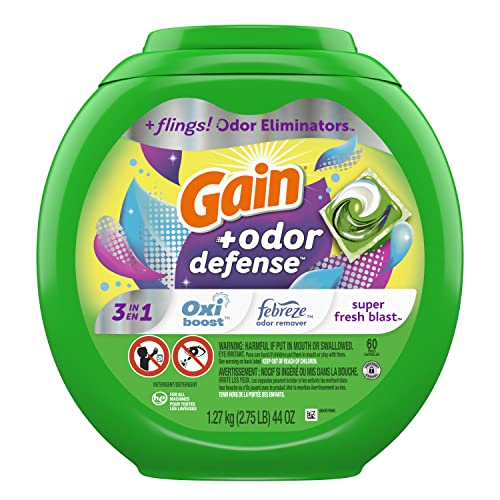 112 Count Laundry Detergent Pacs with Odor Defense D906754