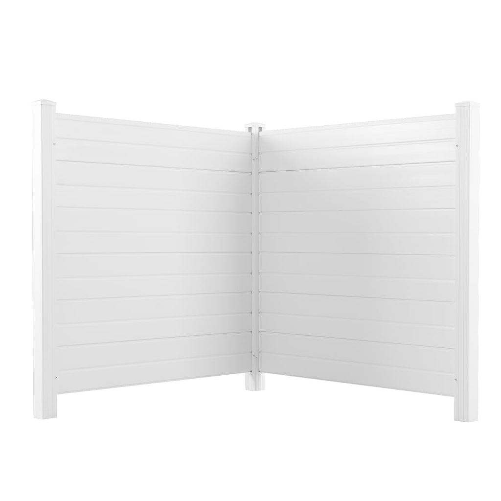 White Vinyl Privacy Screen Panels (2 Panels) F235084