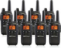 36 Channel FRS Two-Way Radio Walkie Talkie Black 8 Pack G4392