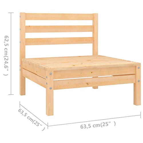 6 Piece Solid Pinewood Patio Lounge Set I2725