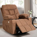 Grey Fabric Power Lift Recliner Chair with Massage and Heat V70372