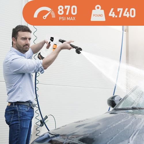 Cordless Battery Powered Pressure Washer with Foam Cannon and 6-in-1 Nozzle P32700