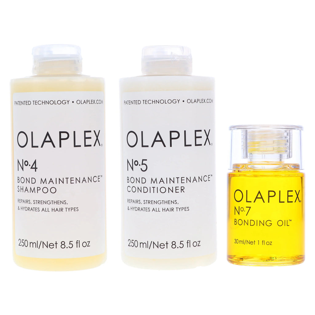 8.5 oz Shampoo, 8.5 oz Conditioner, 1 oz Bonding Oil Combo Pack Q56385