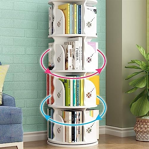 360° Rotating Bookshelf with Baffle Design N110
