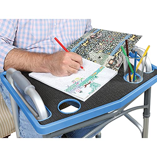 Black Non Slip Walker Tray Table (21"x16") X9297