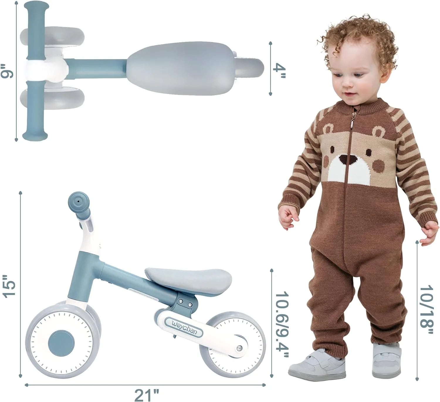Adjustable Toddler Balance Bike No Pedals Bike G843927