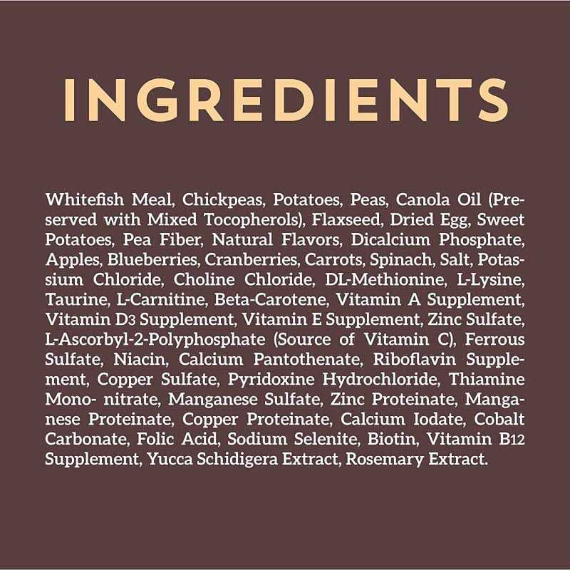 Whitefish Meal & Chickpeas Grain-Free Dry Dog Food A854