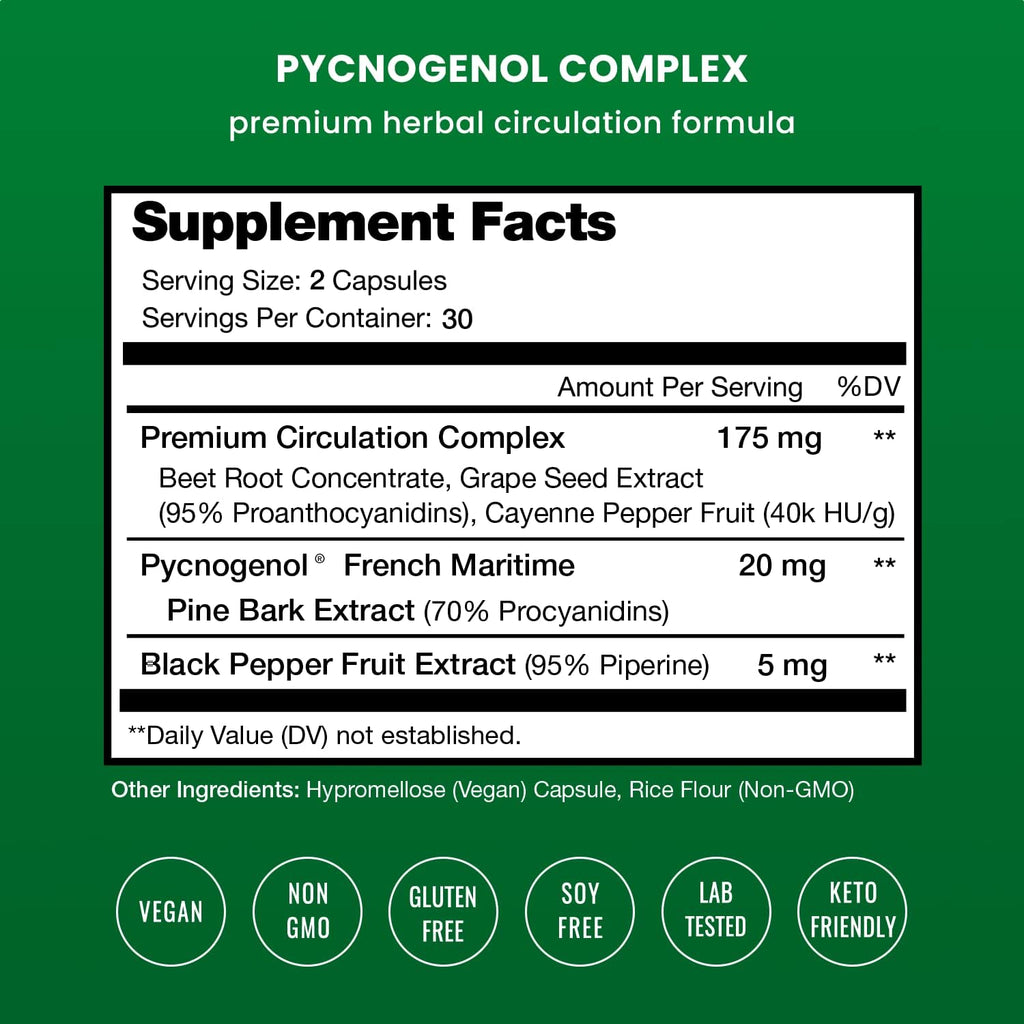 60 Capsules French Maritime Pine Bark Extract F4260