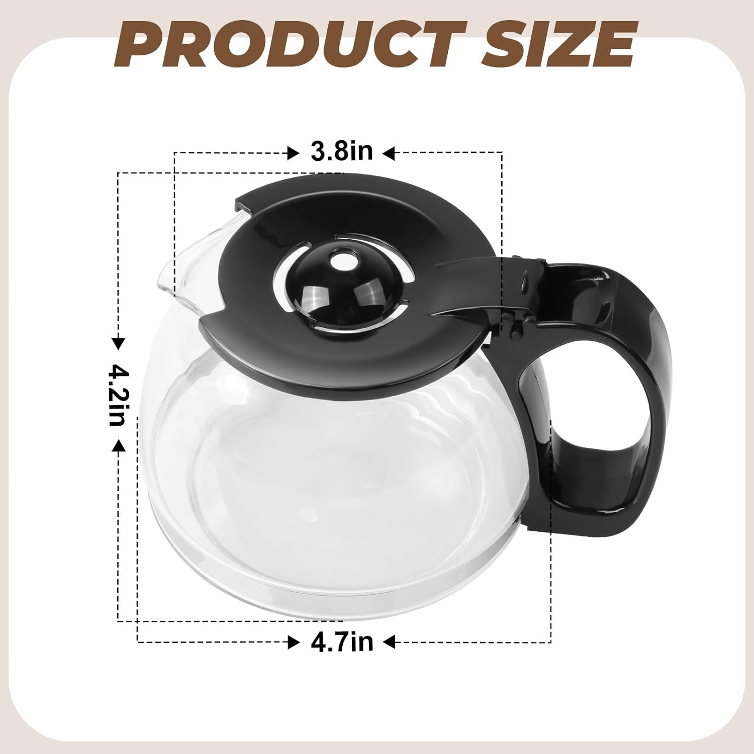 4-Cup Glass Carafe Y2308