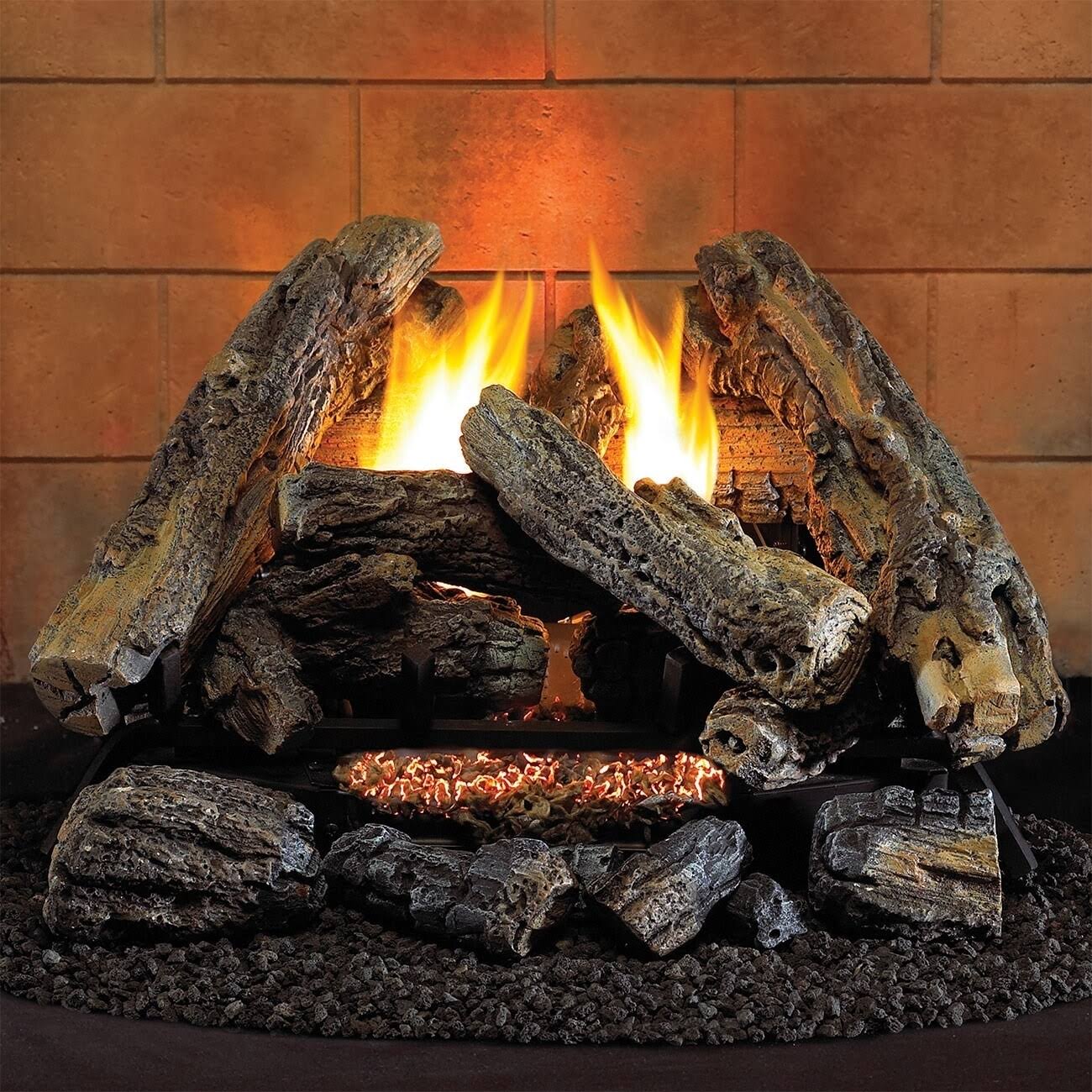 18” Ventless Liquid Propane Gas Log Set X52654