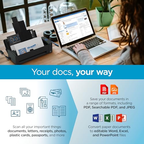 White Double-Sided Color Document Scanner with Auto Document Feeder M78528