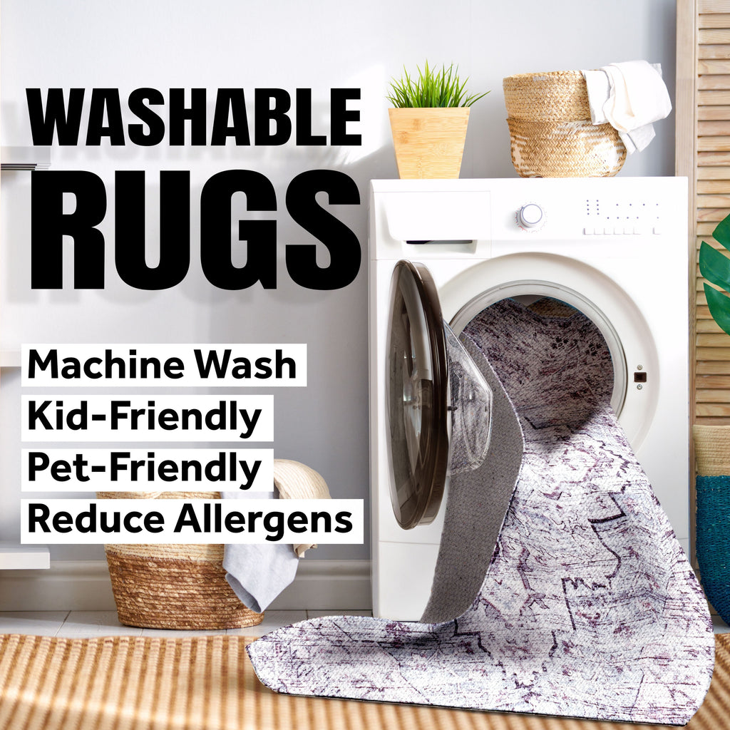 Machine Washable Area Rug 2 X 8 T61632