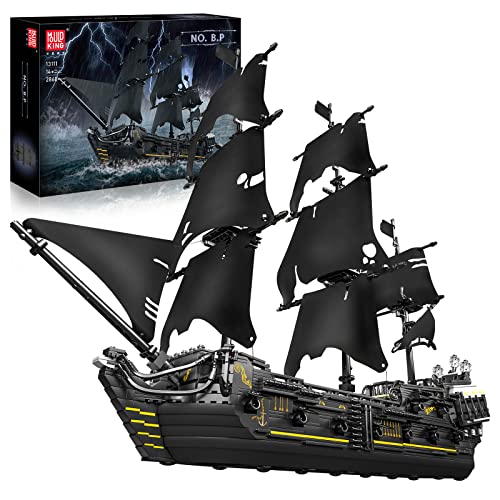 Black Pearl Sailboat Model Building Blocks Set (2868 Pieces) D549649