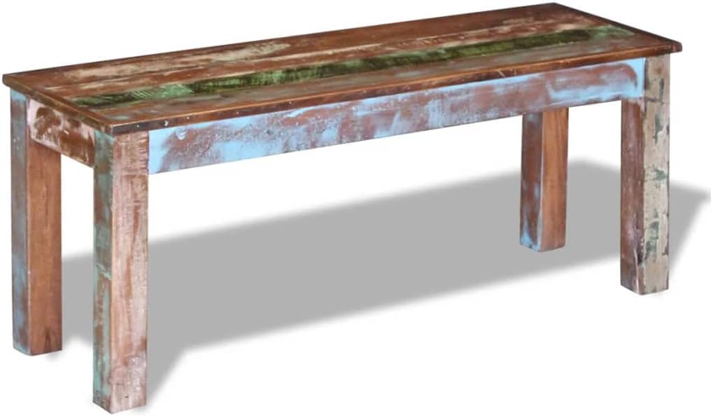 Solid Reclaimed Wood Bench 43.3"x13.8"x17.7" T56776