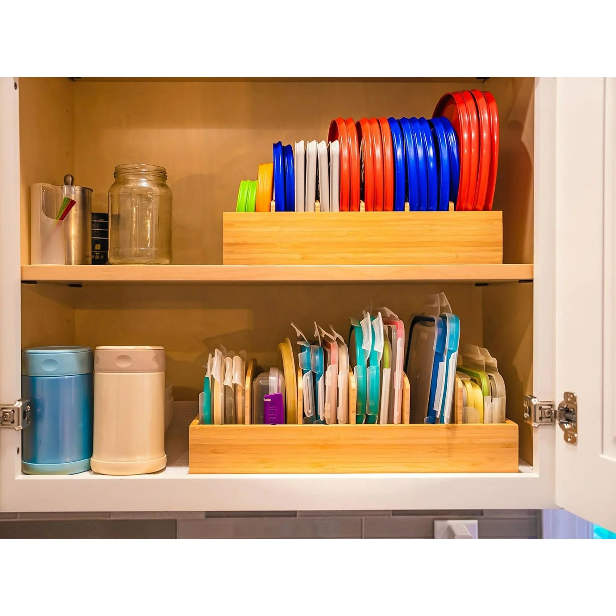 Bamboo Drawer Caddy with Adjustable Dividers J85034