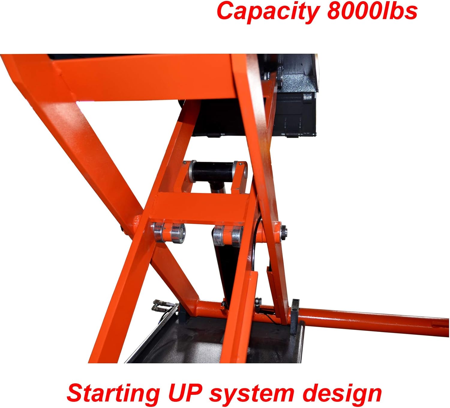 Mid Rise Scissor Lift 8000lbs Pneumatic Release Auto Lift 220V S993