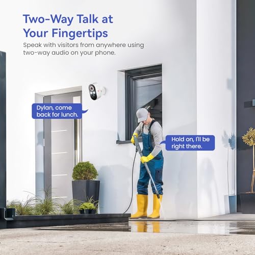 2 Pack 1080p Wireless Security Camera with Color Night Vision G825947