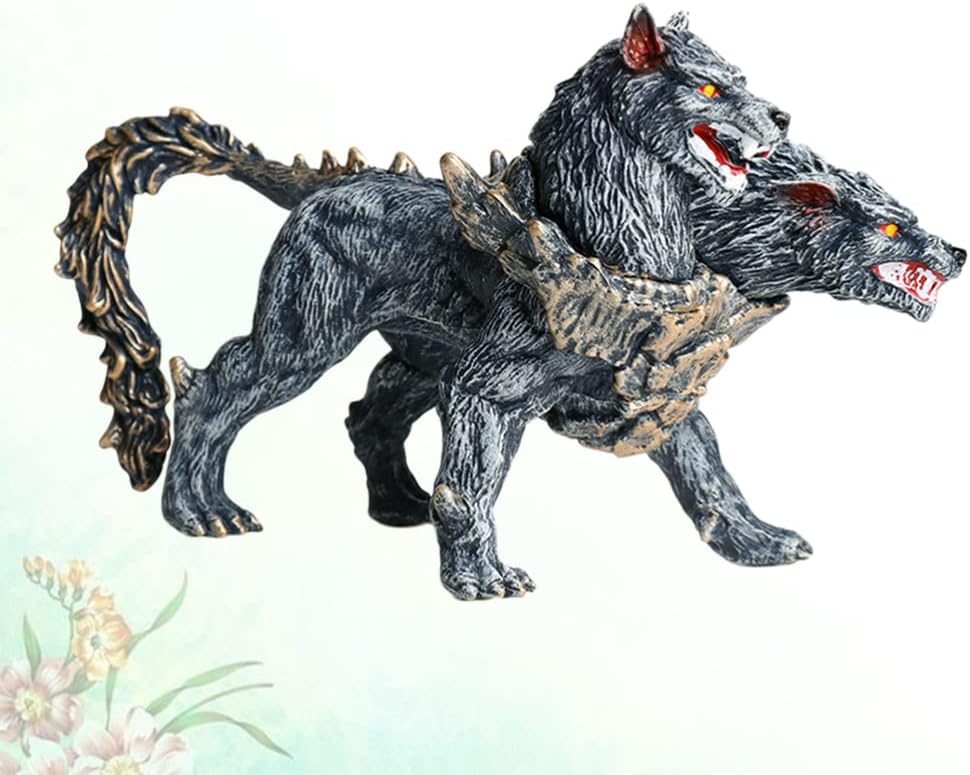 Cerberus Statue Figurine Double Head Art Sculpture Decoration R584075