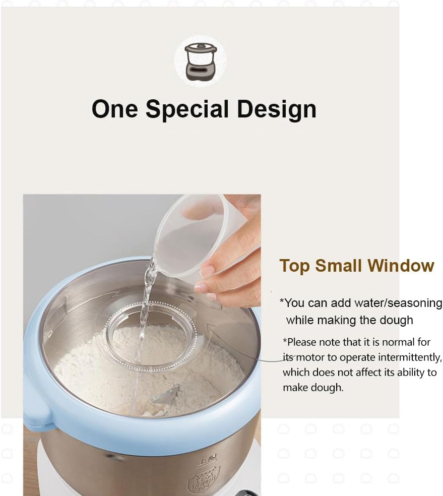 6.6Qt 304 Stainless Steel Electric Dough Maker S649