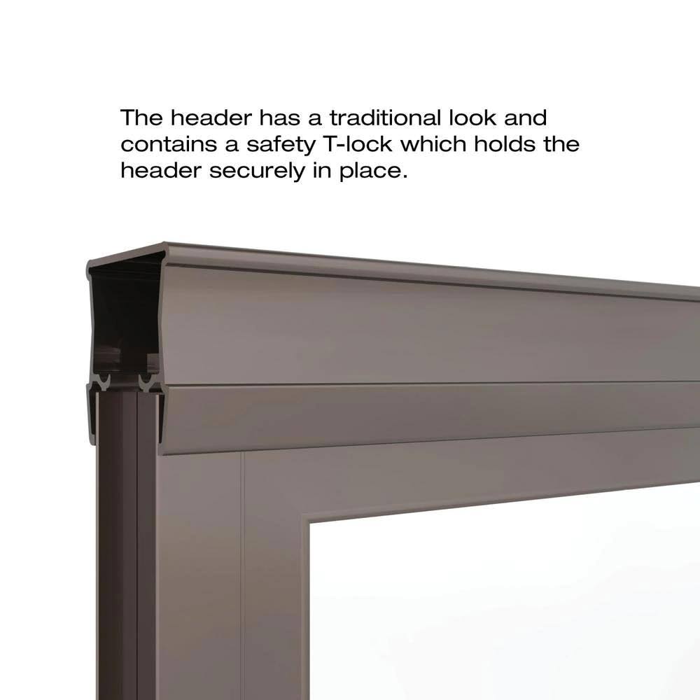 Clear Framed Sliding Tub Door in Oil Rubbed Bronze M49808