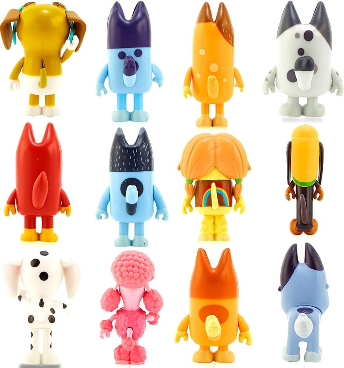 Bluey Toys 12-Pack 2-3.5 Inch Action Figurines Set H637