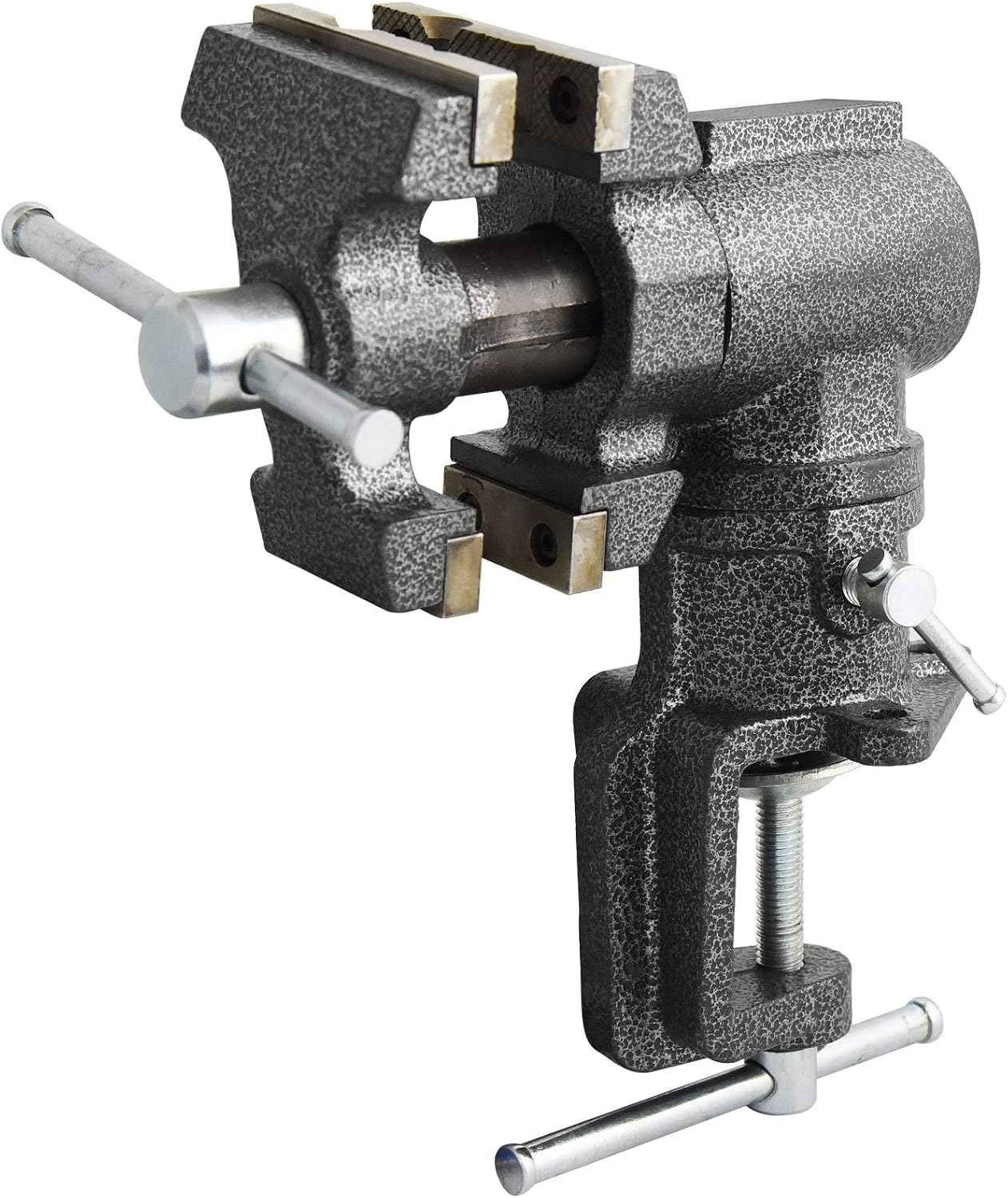 2-1/2 inch Mini Jaw Portable Clamp-on Table Bench Vise with Soft Jaw Covers T923
