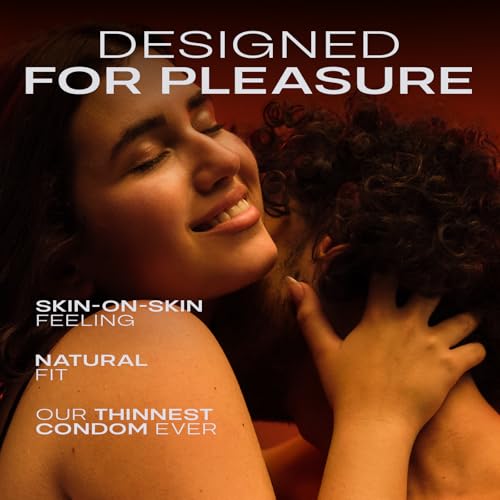 Non-Latex Condoms - 10 Count – Ultra-Thin & Pre-Lubricated Y6376