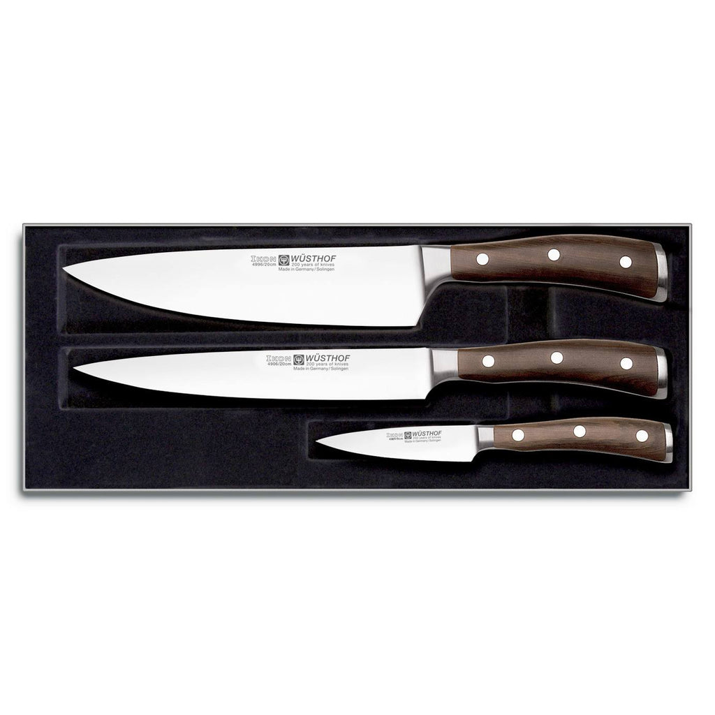 Set 3 Knives African Black M38069