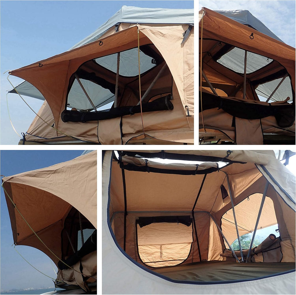 2-3 Person Rooftop Tent with Rainfly and Ladder J3682