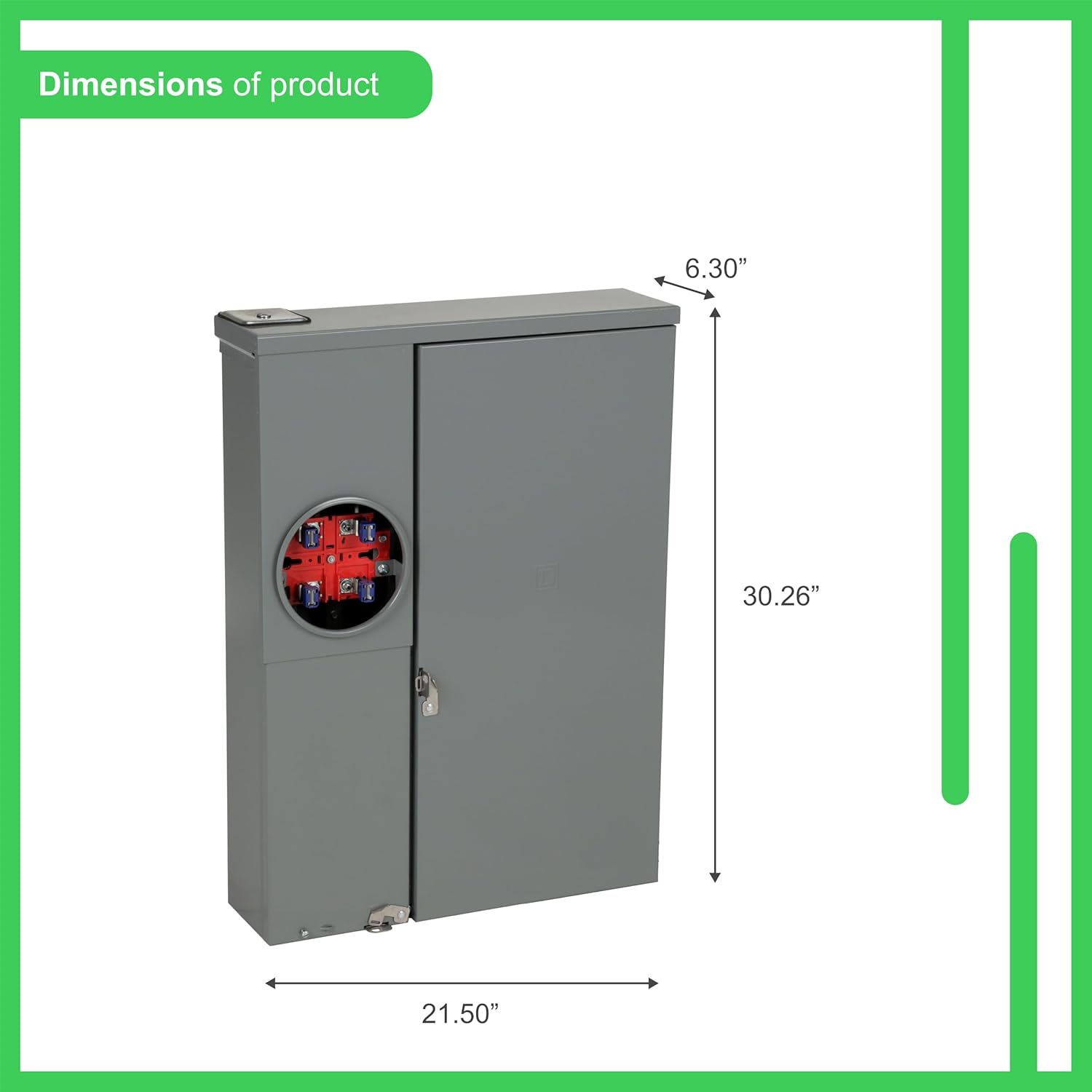 200 Amp 8-Space 16-Circuit Outdoor Meter Socket and Main Breaker Load Center S603