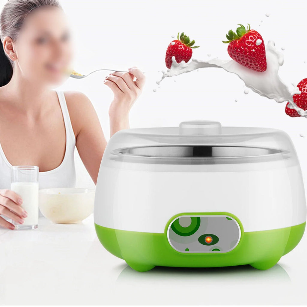 Green 1L Stainless Steel Yogurt Maker C176