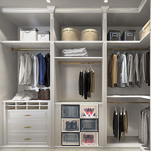 Black 6 Pack Shoe Storage Boxes A7597