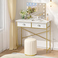 White 31.5 Inch Vanity Desk with Drawers F34301