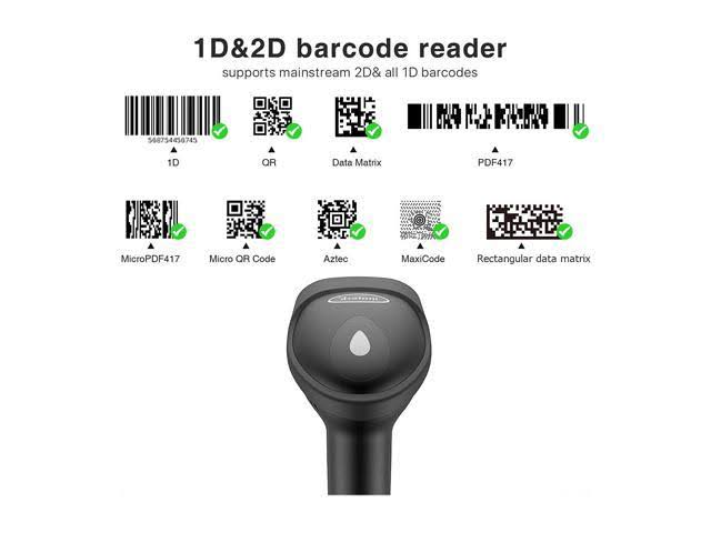 Black Wireless Bluetooth Barcode Scanner A48778
