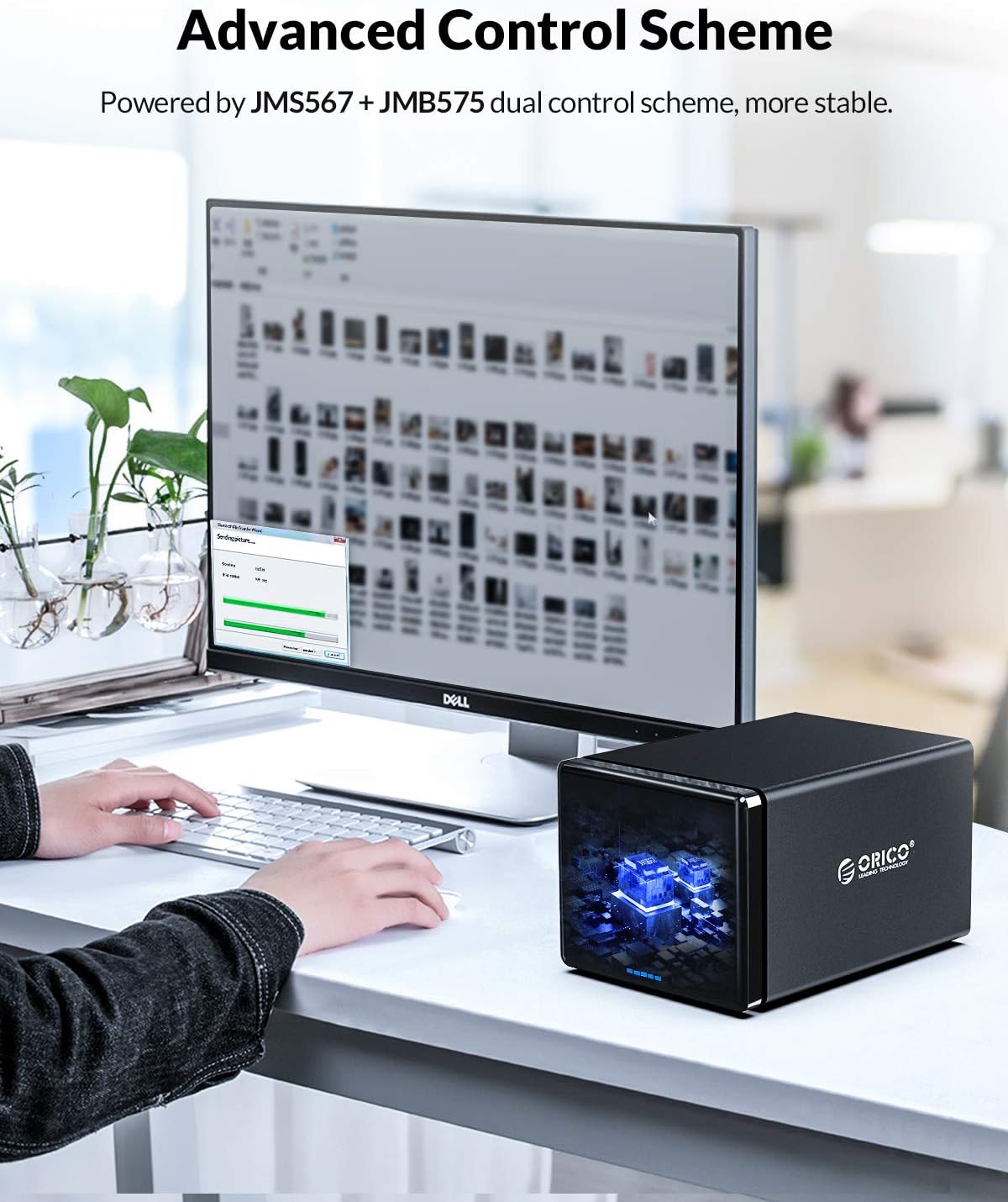 4 Bay HDD Raid Enclosure USB External Hard Drive Enclosure Aluminum SATA III Disk Storage Case B66535